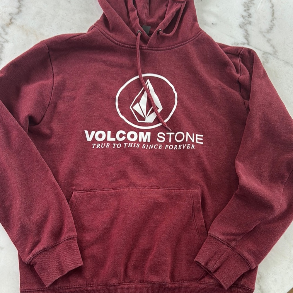 Volcom Stone Men's Burgundy Hoodie